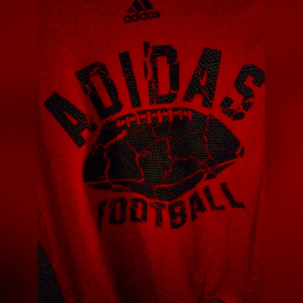 XL red Adidas Football tshirt